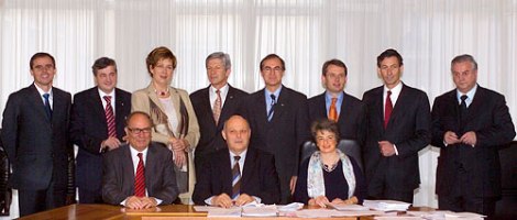 La Giunta provinciale di Bolzano - XIII legislatura