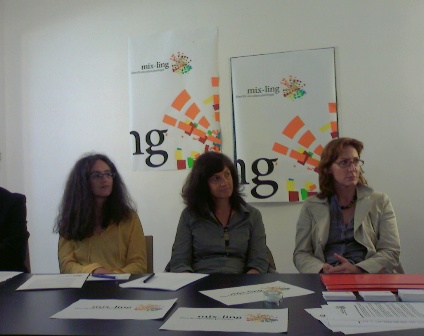 Alcuni dei presentatori dell'associazione Mix-ling